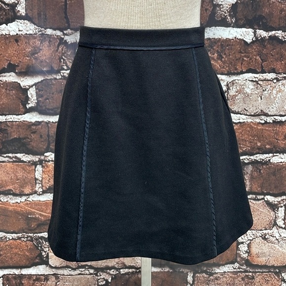 Michael Kors Skirt Womens 2 Black Mini A-Line - Picture 5 of 15
